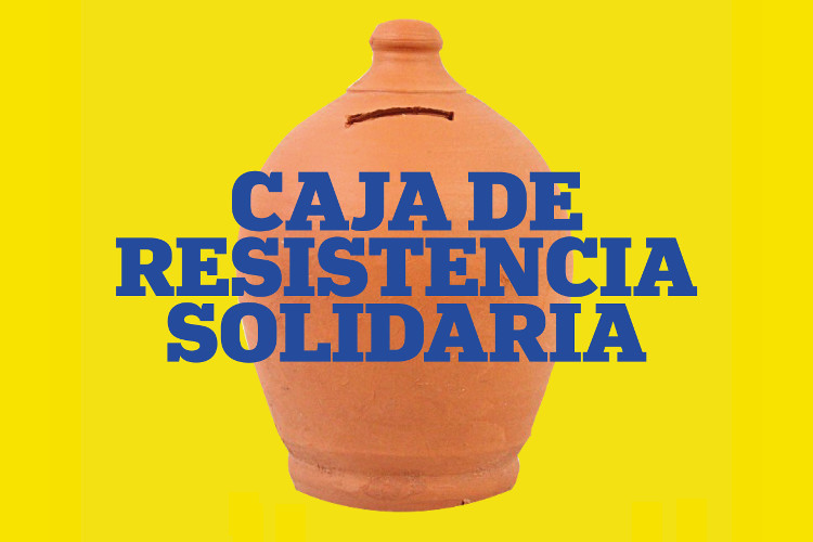 Cajar de resistencia para la huelga de alquiler.