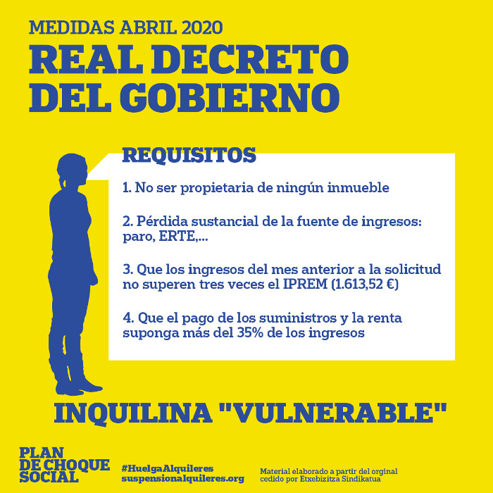 Requisitos real decreto del gobierno